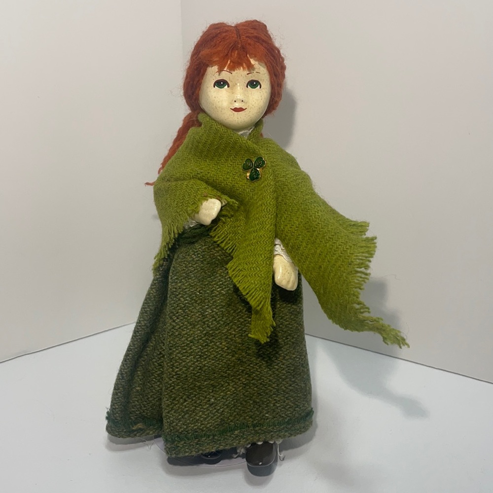 Very Rare Vintage Porcelain Irish Doll with stand!